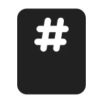 Document Page Top Center SVG Icon